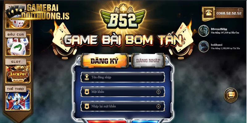 Thông tin về sảnh game B52